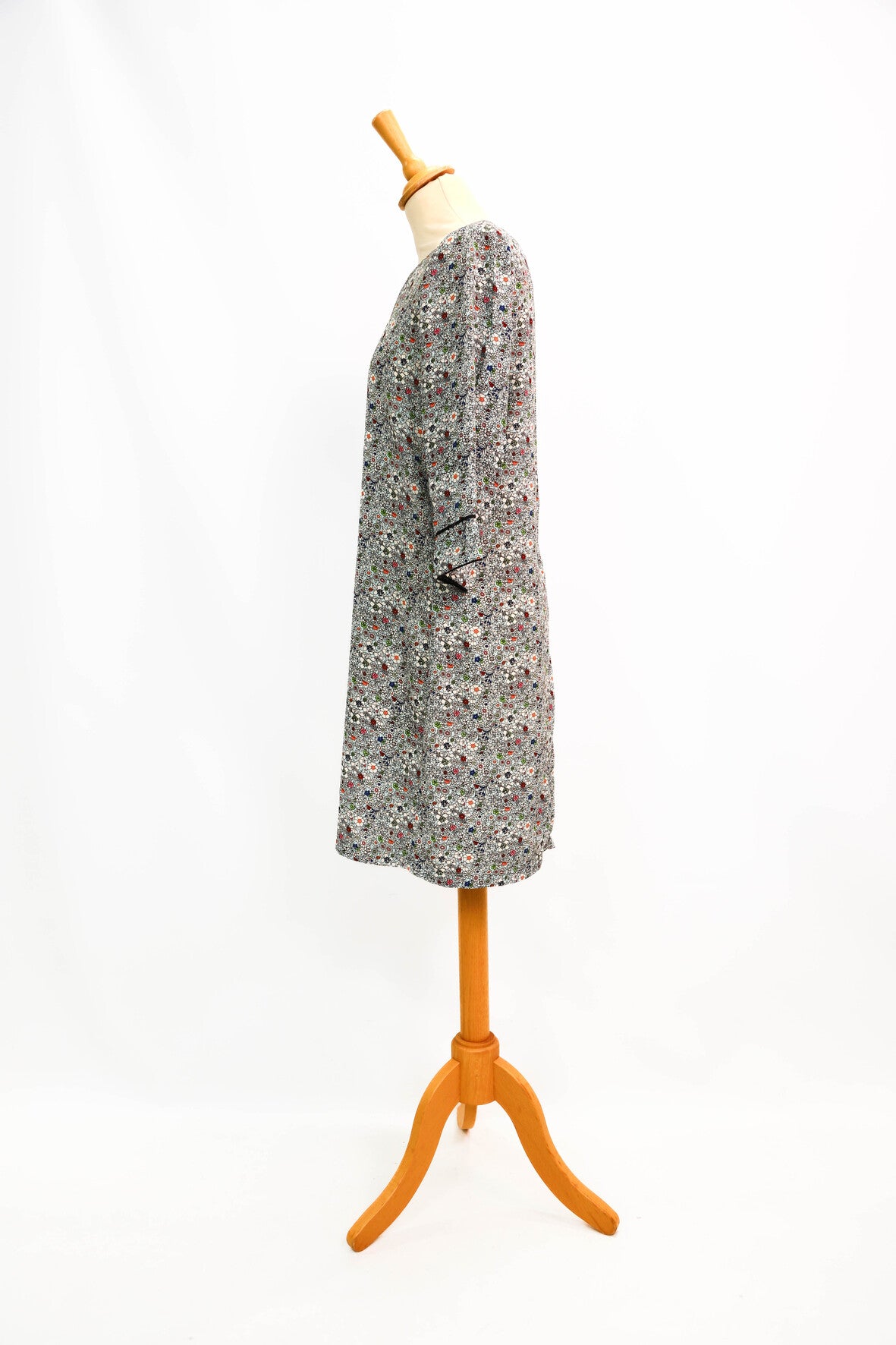 Robe bleue fleurie Mamouchka Taille M