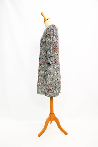 Robe bleue fleurie Mamouchka Taille M