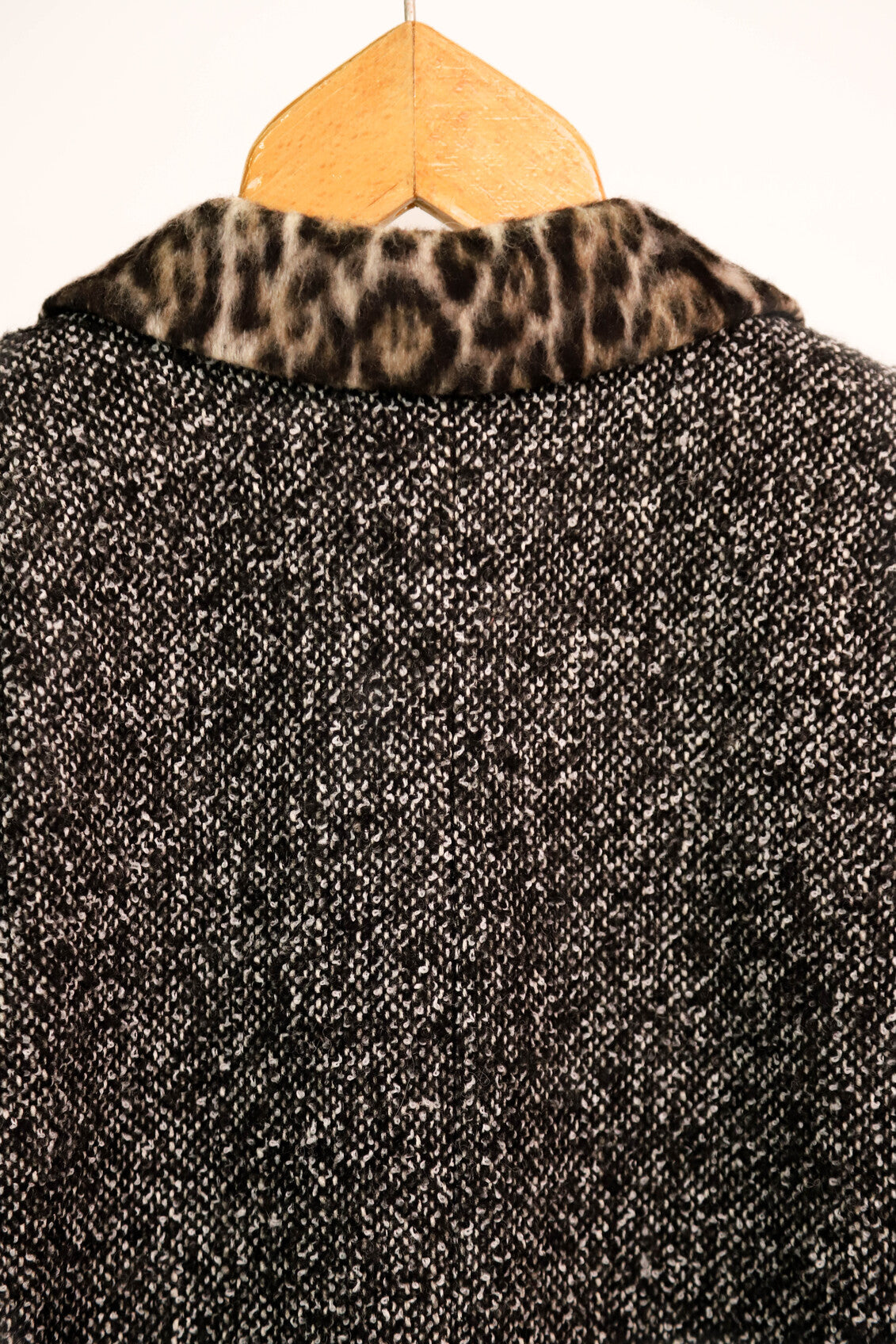 Manteau gris chiné col léopard IKKS Taille XS