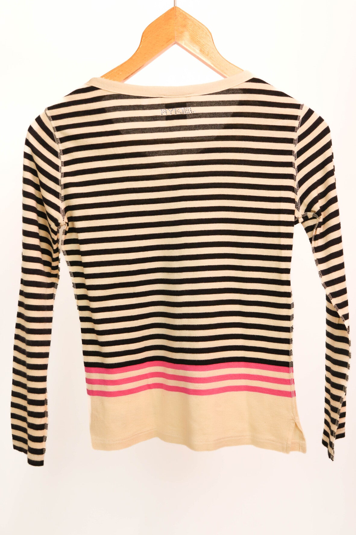 Gilet rayé noir et beige Sonia Rykiel Taille S