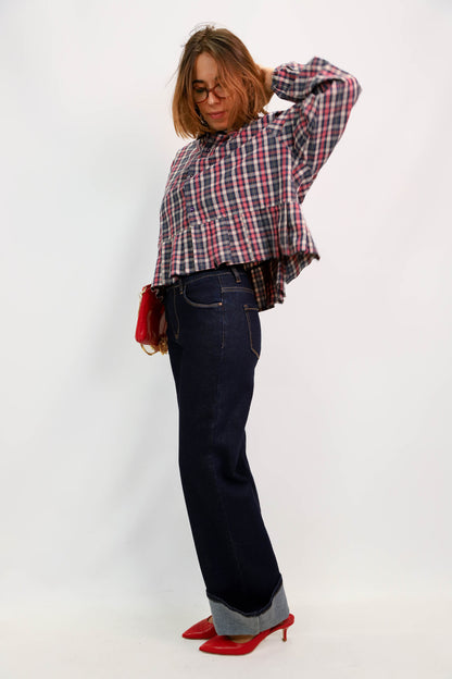 Jean large bleu Nina Carter Taille S - NEUF