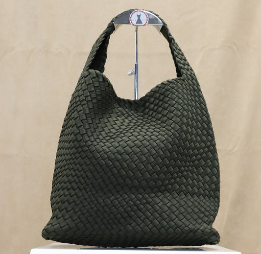 Sac à main porté épaule kaki NEUF