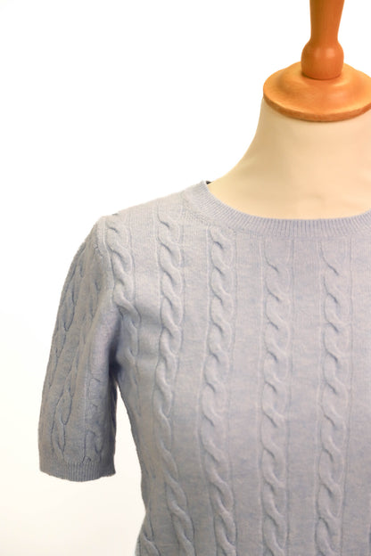 Pull manches courte bleu Uniqlo Taille M