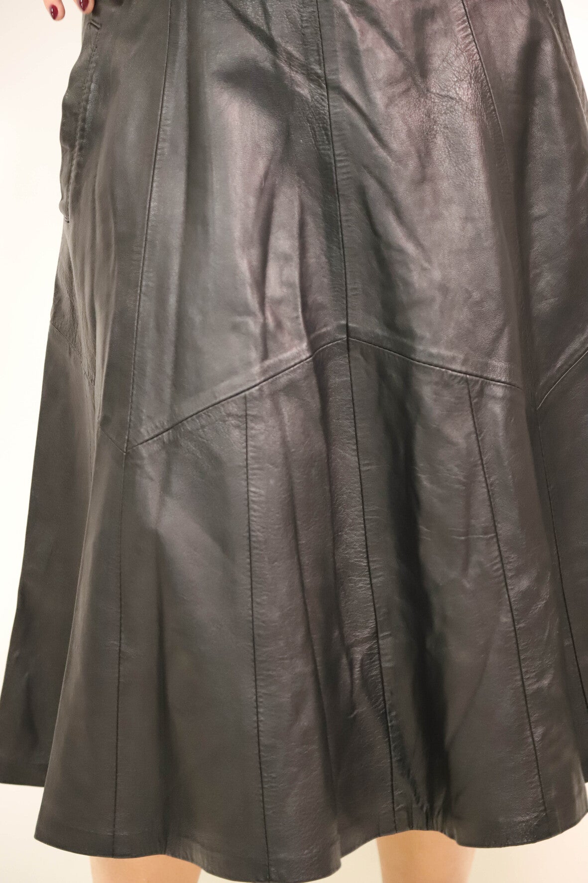 Jupe en cuir noire Taille XS