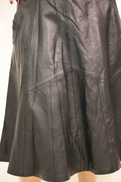 Jupe en cuir noire Taille XS