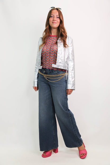 Jean large bleu Kiabi Taille S