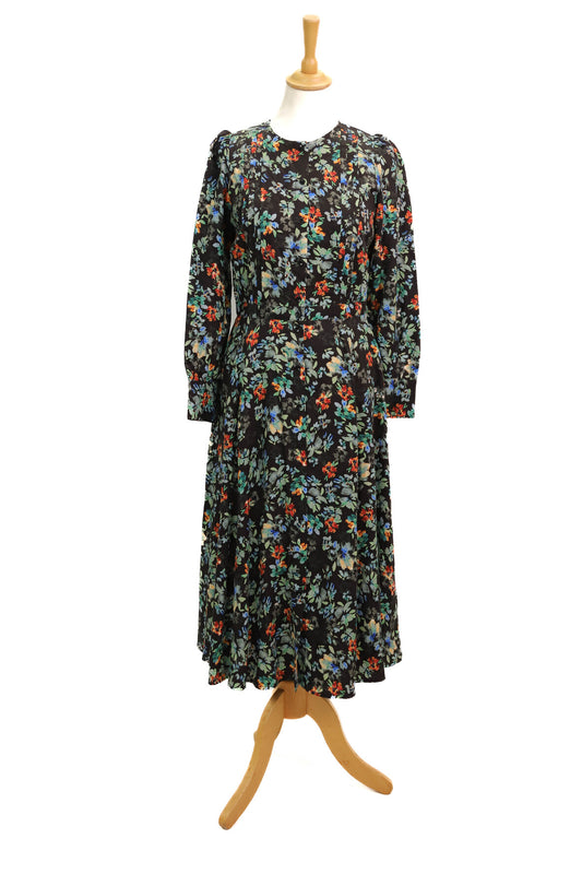 Robe noire fleurie Ekyog Taille XS - NEUF
