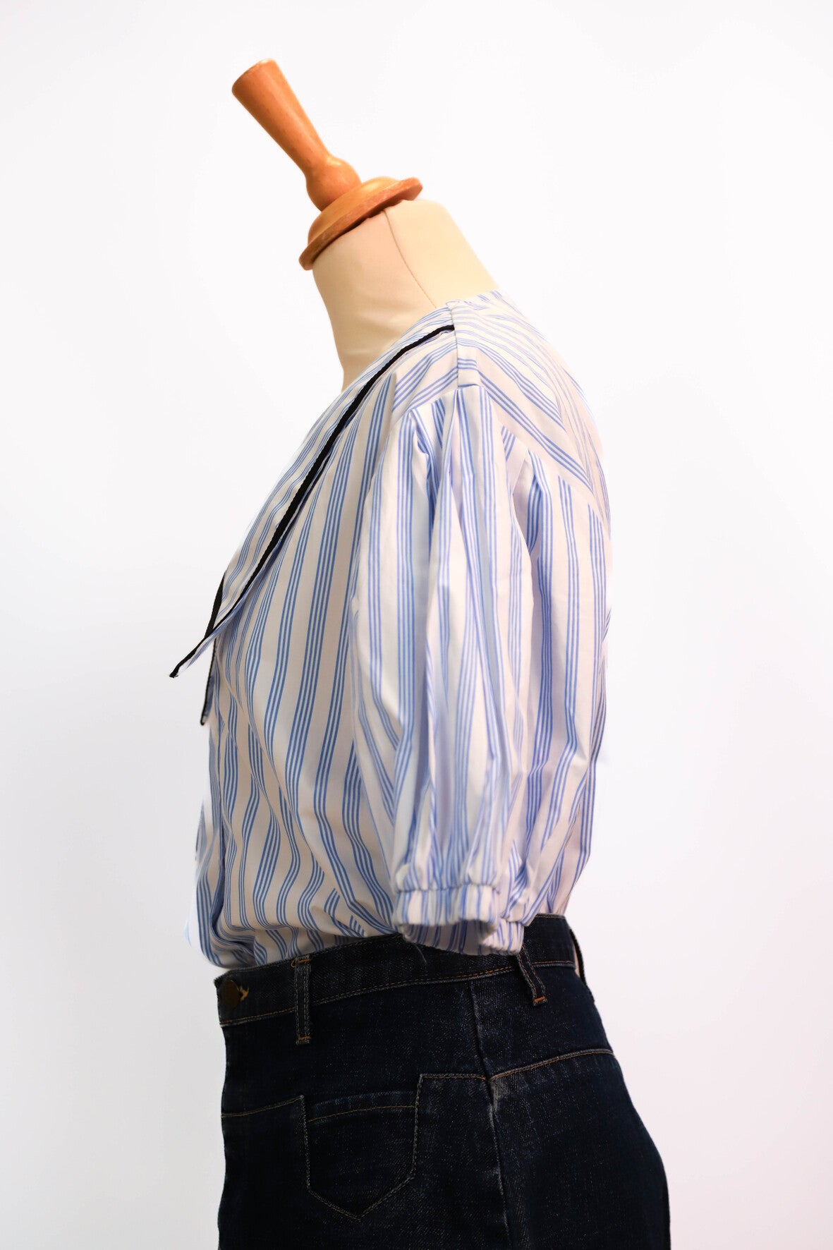 Chemise rayée bleue et blanche East Trend taille L