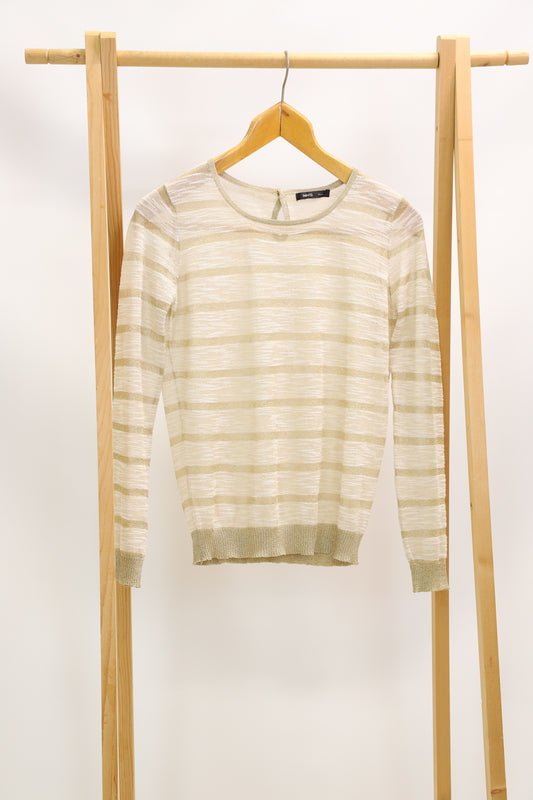 Pull doré Mango Taille S