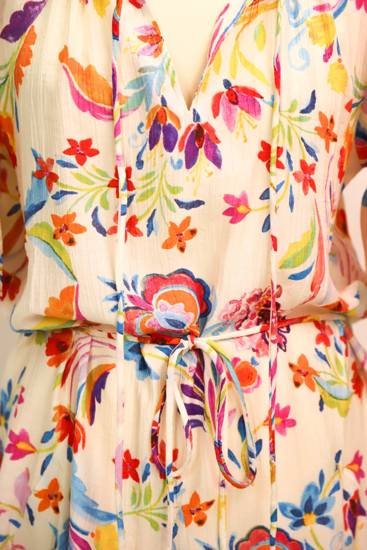Robe blanche fleurie Kilky Taille M - NEUF