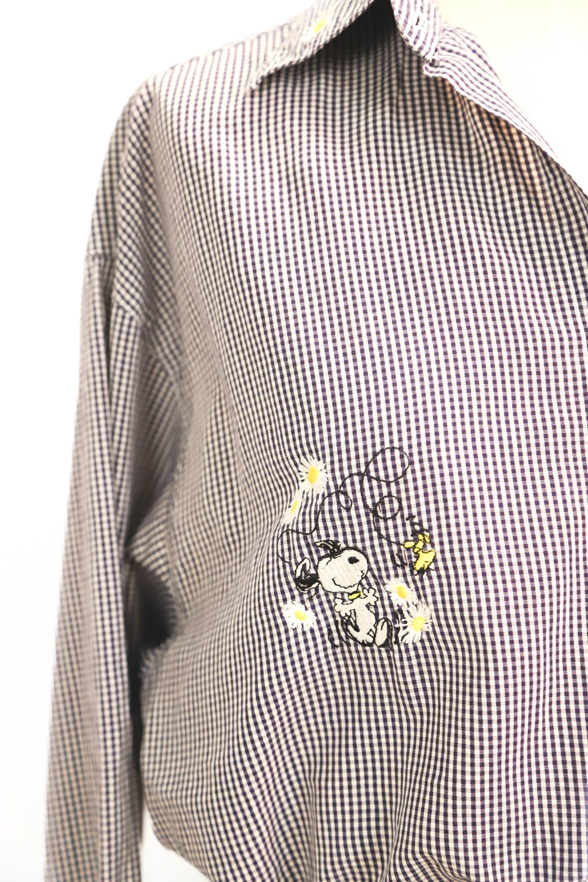 Chemise vichy bleu Snoopy Peanuts Taille L