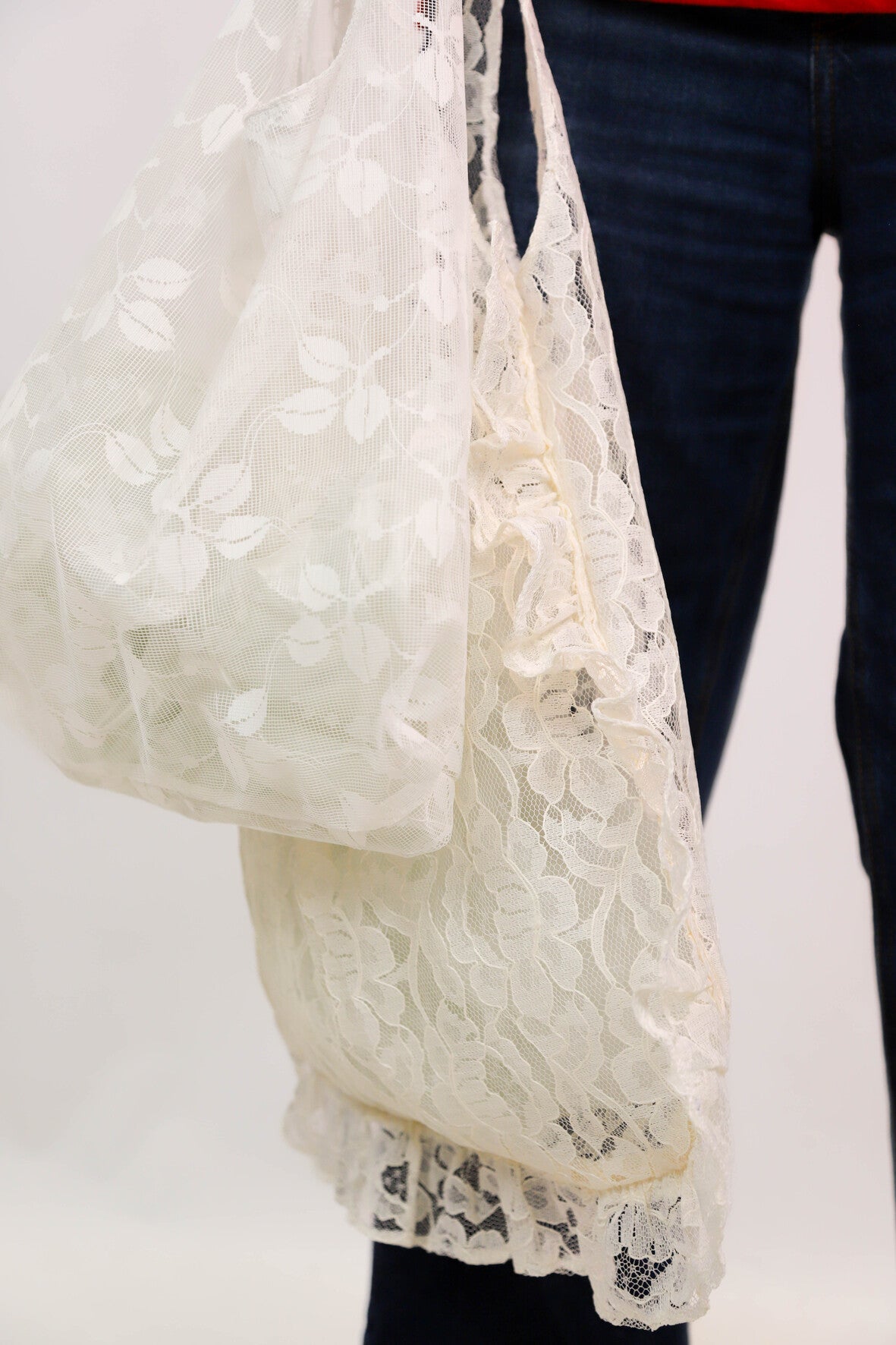 Sac en dentelle feuilles Jolie Mantille / Fringuette La Ligne