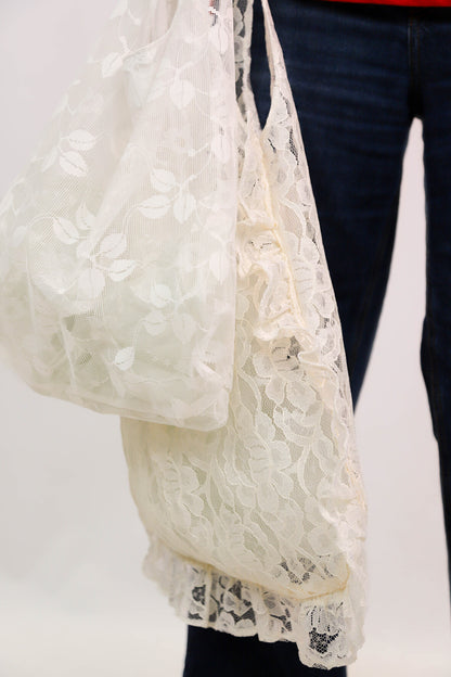 Sac en dentelle feuilles Jolie Mantille / Fringuette La Ligne