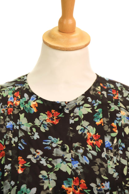Robe noire fleurie Ekyog Taille XS - NEUF