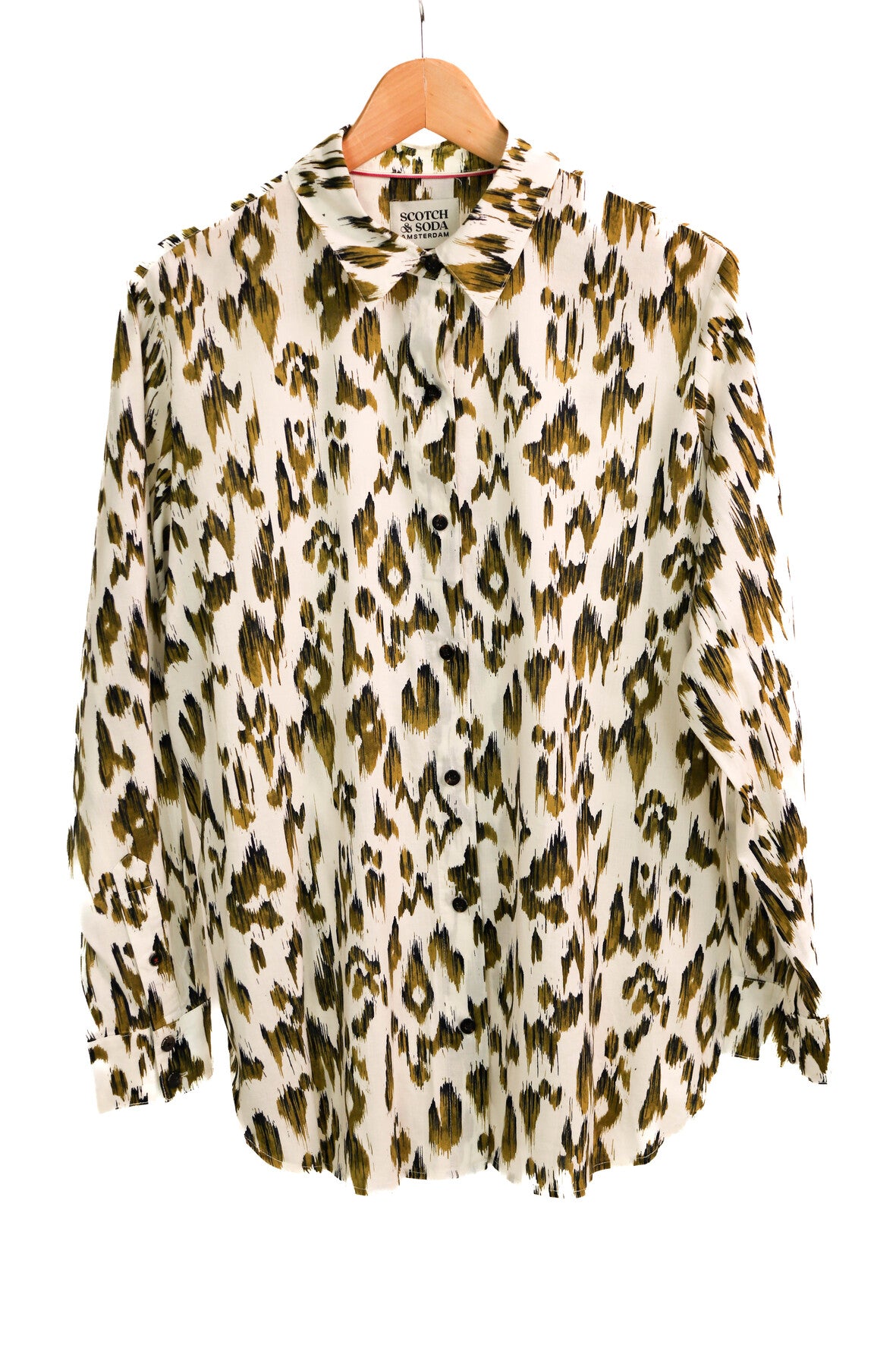 Chemise écrue et kaki Scotch et Soda Taille S