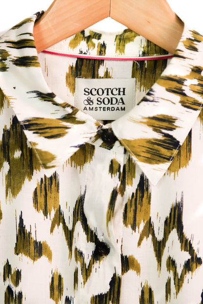 Chemise écrue et kaki Scotch et Soda Taille S