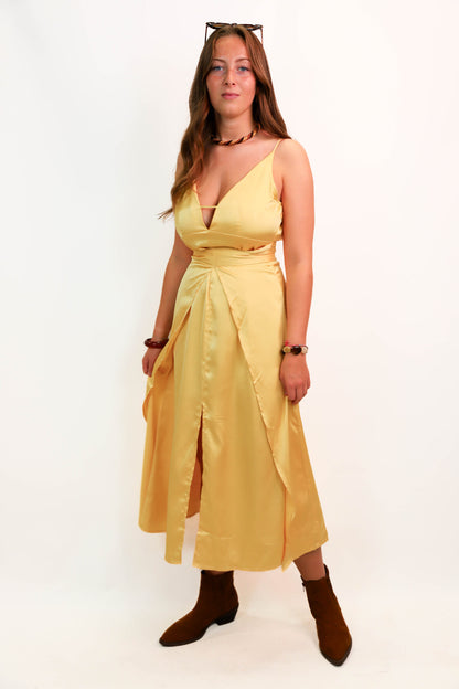 Robe jaune Amylynn Taille M - NEUF