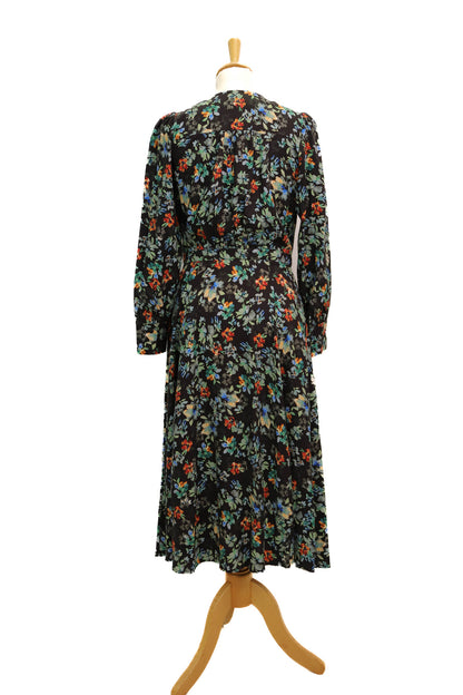 Robe noire fleurie Ekyog Taille XS - NEUF