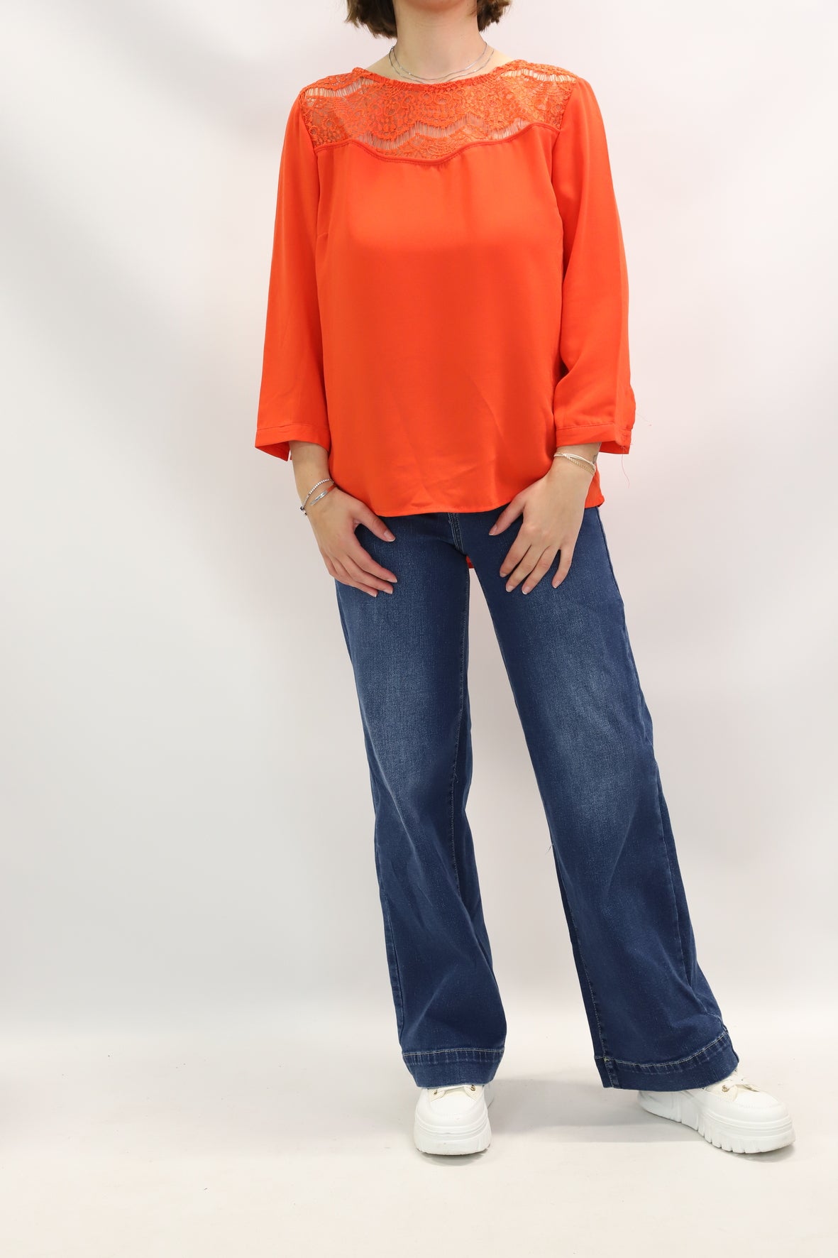 Blouse orange So Sweet Taille M-NEUF