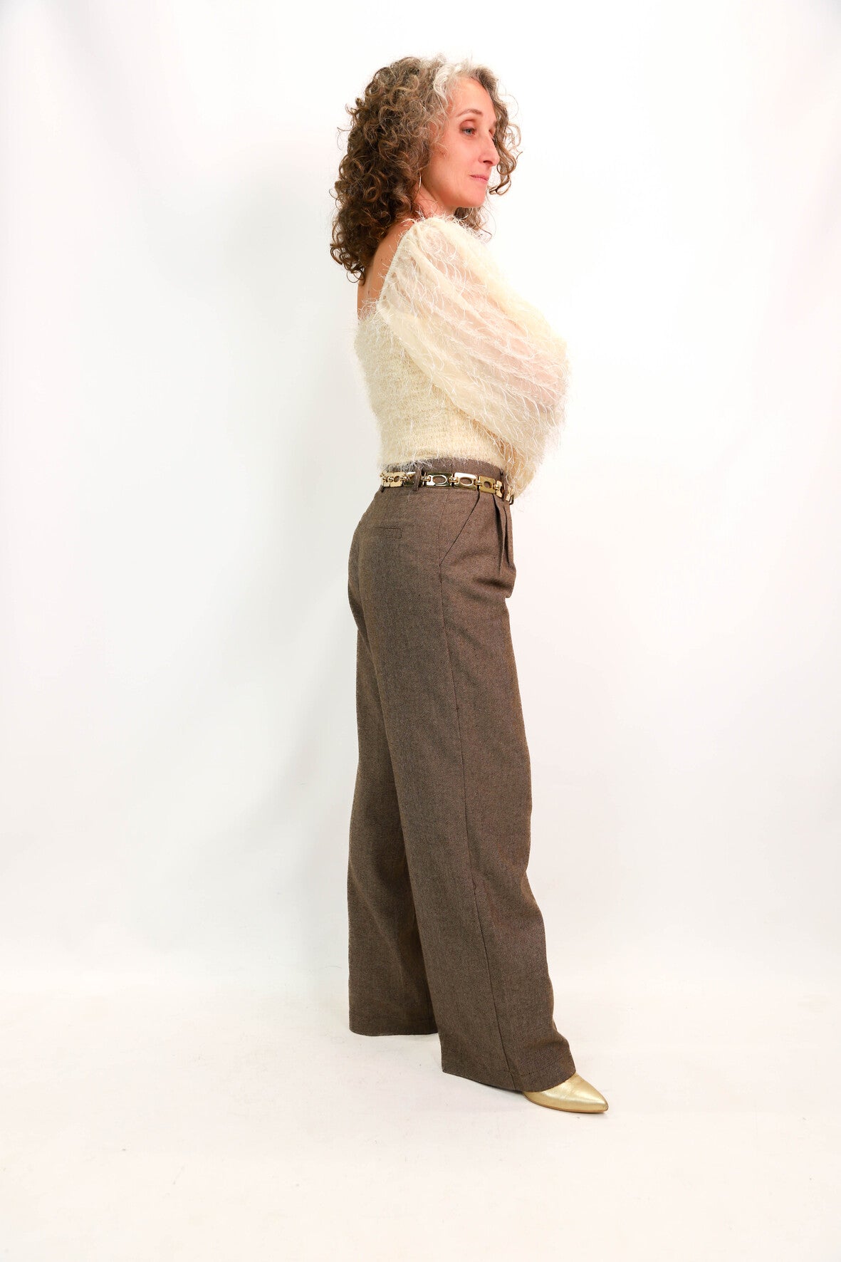 Pantalon à carreaux Easy Clothes Taille S