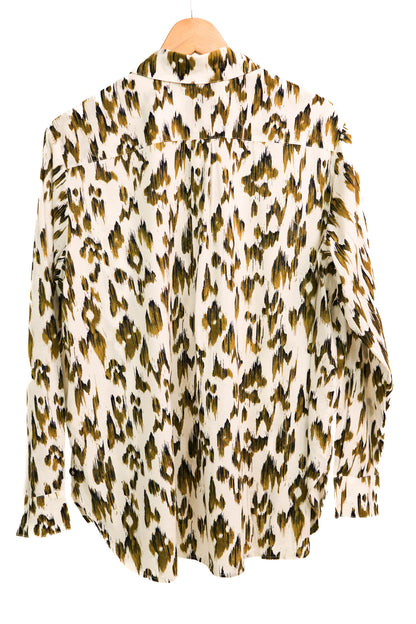 Chemise écrue et kaki Scotch et Soda Taille S