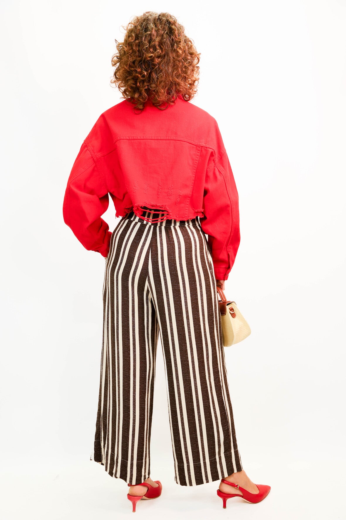 Veste courte rouge Taille S