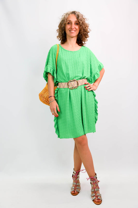 Robe verte Made in Italy Taille Unique