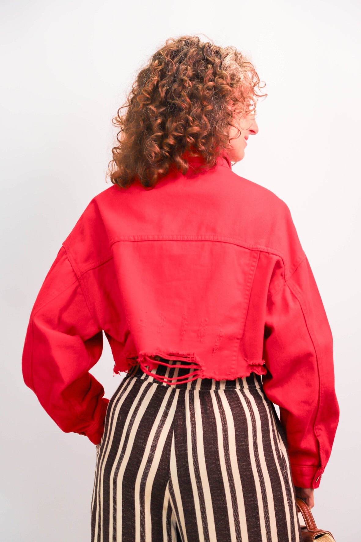 Veste courte rouge Taille S