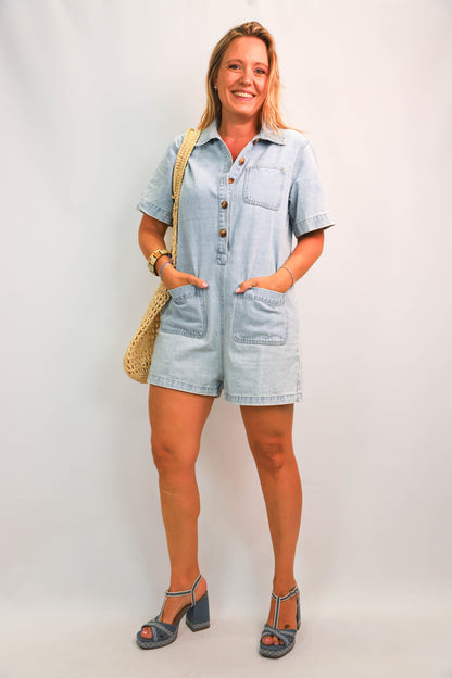 Combishort bleue Feelhoo Taille L