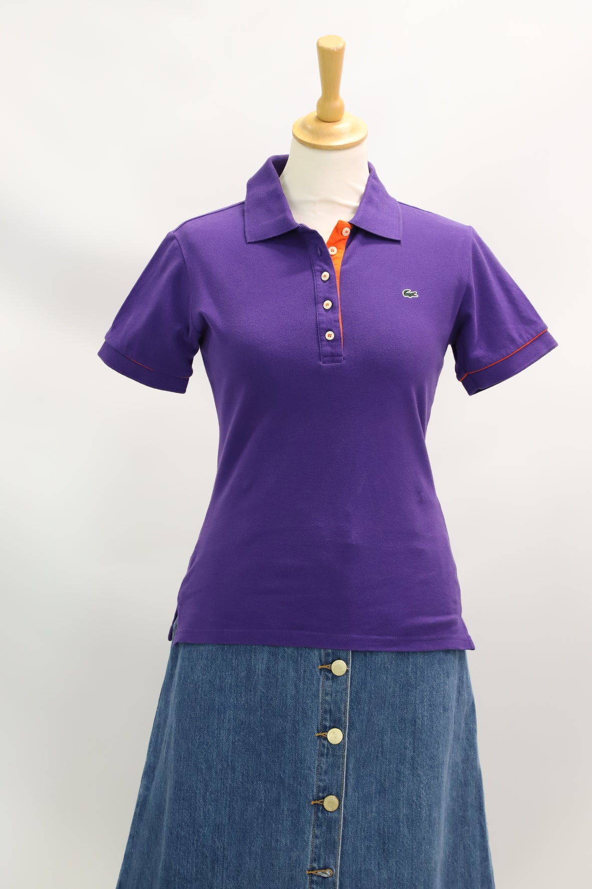 Polo violet Lacoste Taille XS