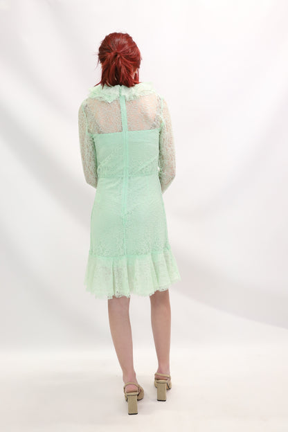 Robe vert d'eau en dentelle Sandro Taille S-M-L - NEUF