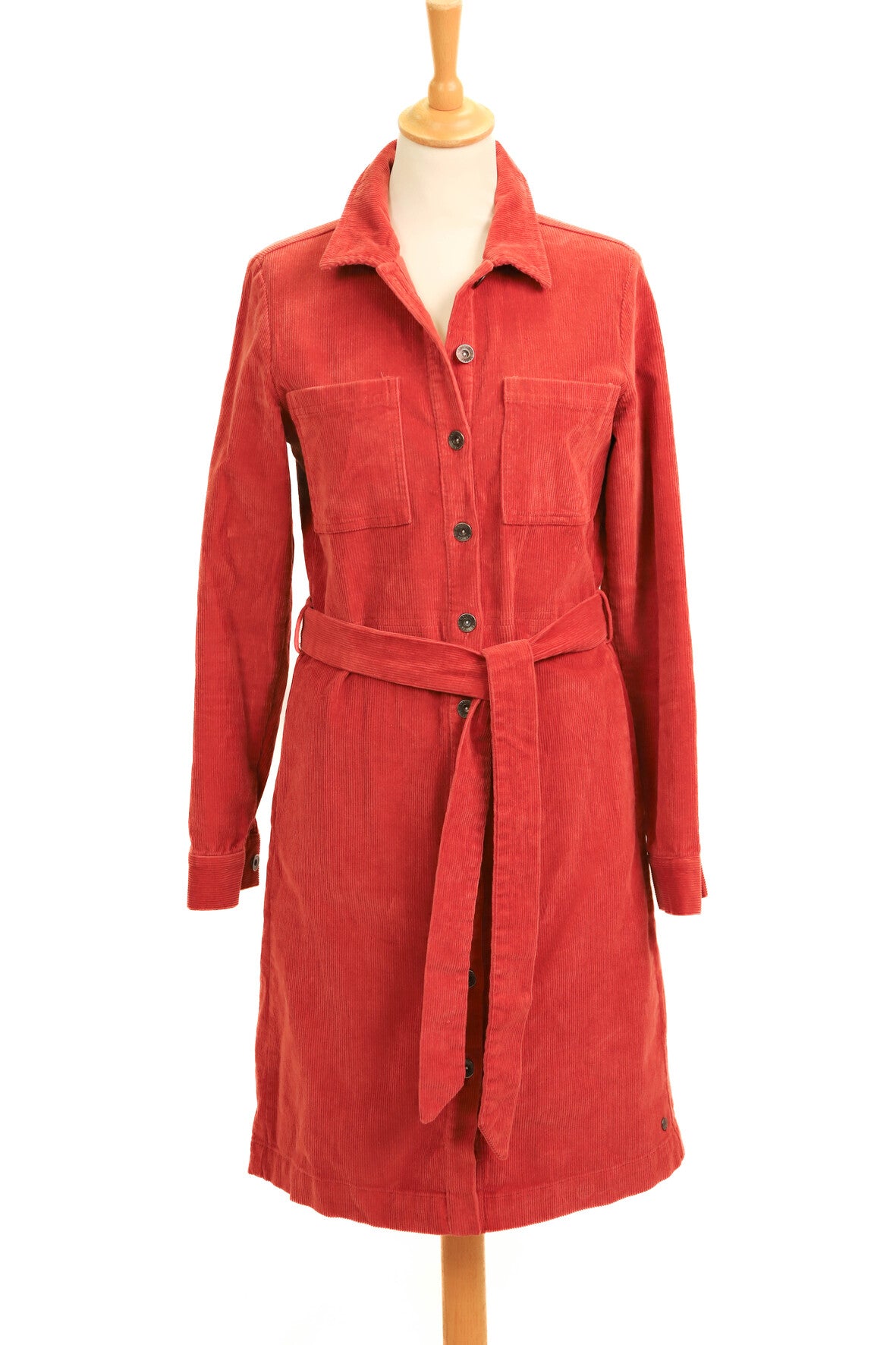 Robe en velours côtelé rouge Garcia Taille S