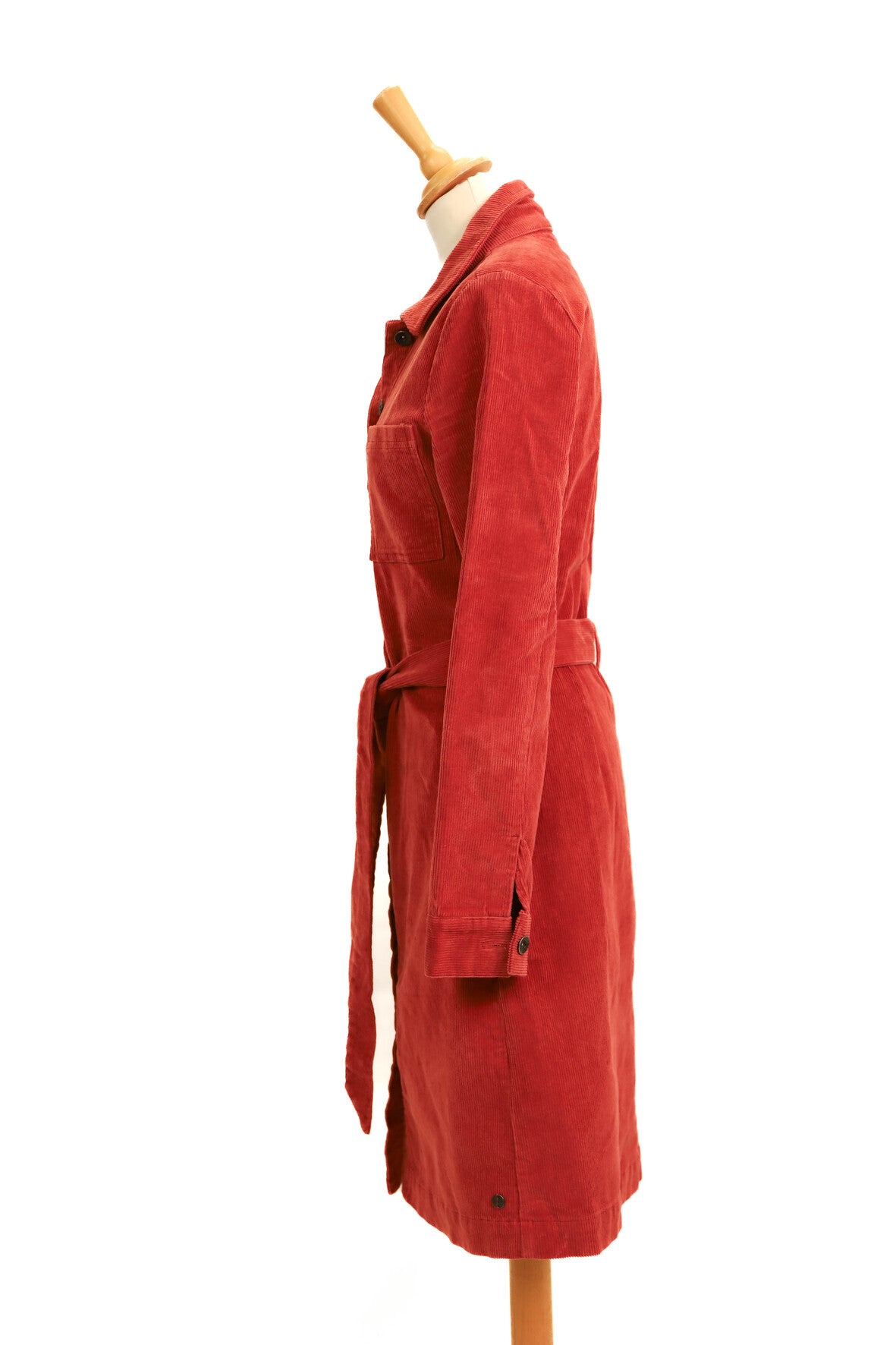 Robe en velours côtelé rouge Garcia Taille S