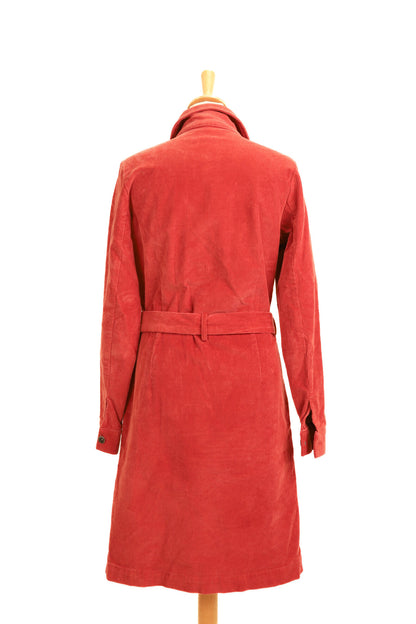 Robe en velours côtelé rouge Garcia Taille S