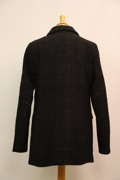 Veste en tweed noire b.young Taille S - NEUF