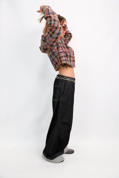 Jean baggy bleu Bershka Taille S