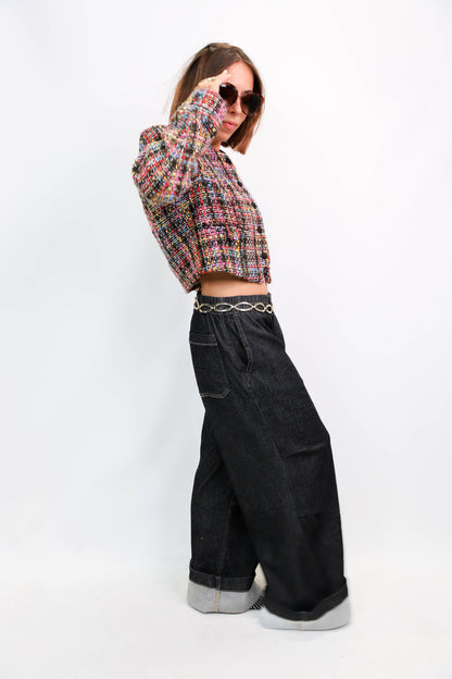 Jean baggy bleu Bershka Taille S