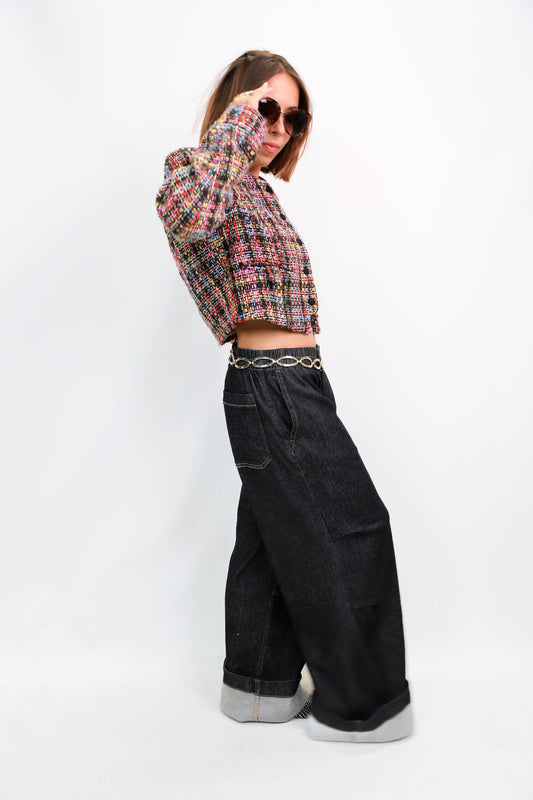 Jean baggy bleu Bershka Taille S