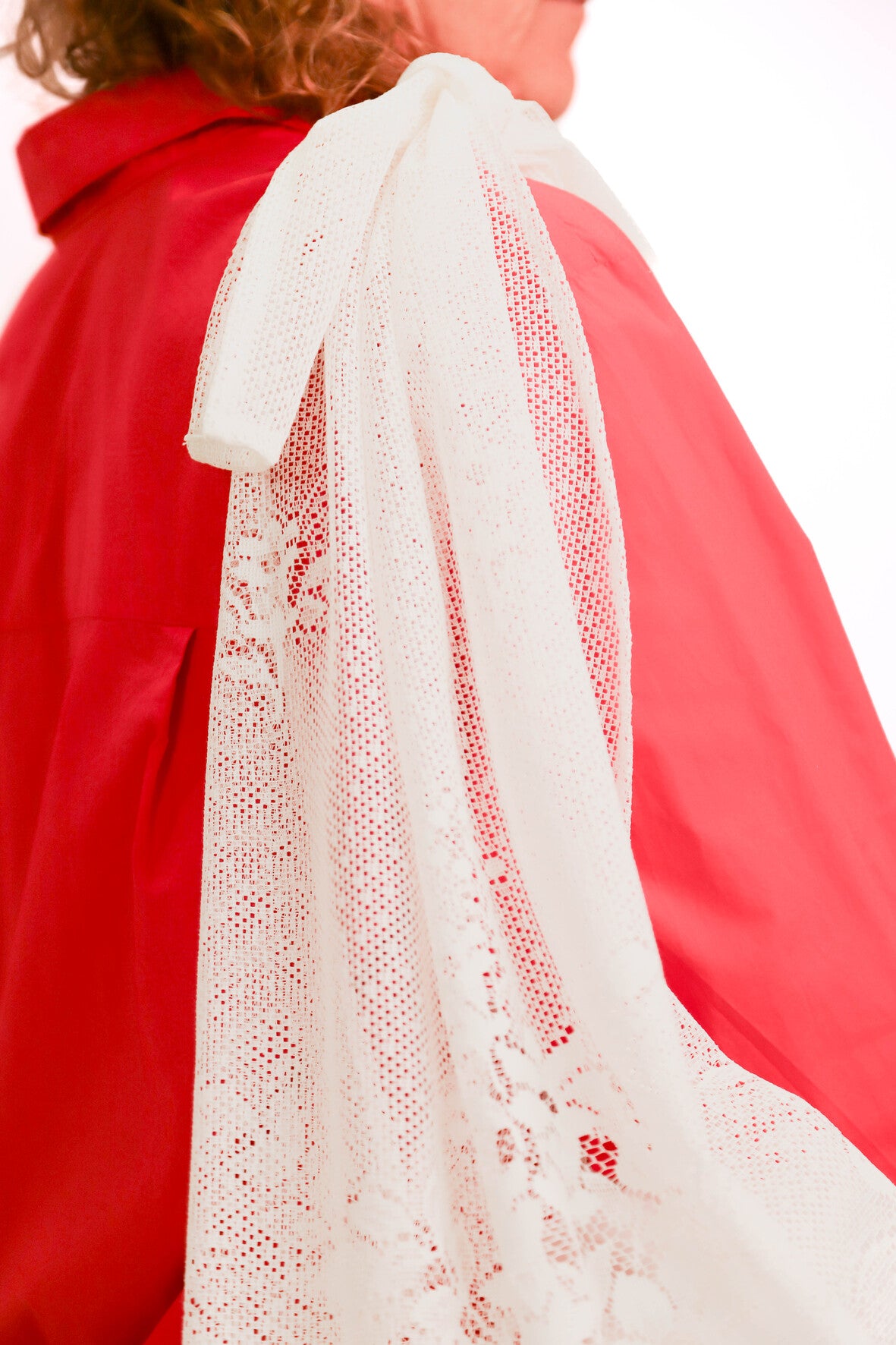 Cabas oversize en dentelle feuilles et fruits Jolie Mantille / Fringuette La Ligne