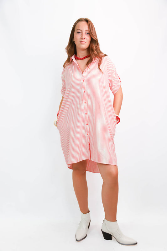 Robe rayée rose Lili Sidoni Taille XS