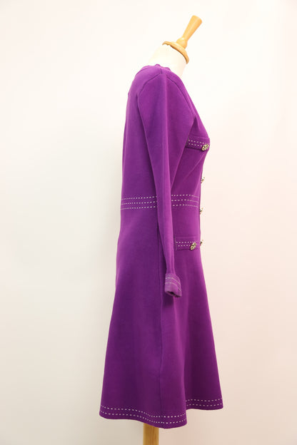 Robe violette Knit Mix Taille M