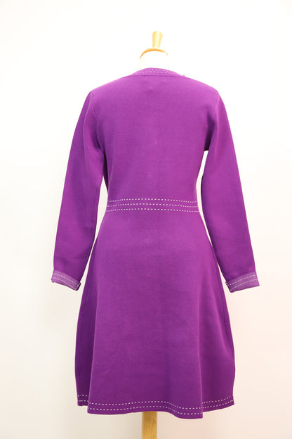 Robe violette Knit Mix Taille M