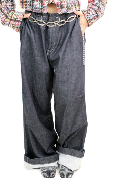 Jean baggy bleu Bershka Taille S