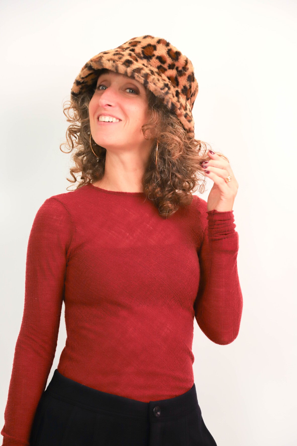 Pull fin bordeaux Maje Taille M