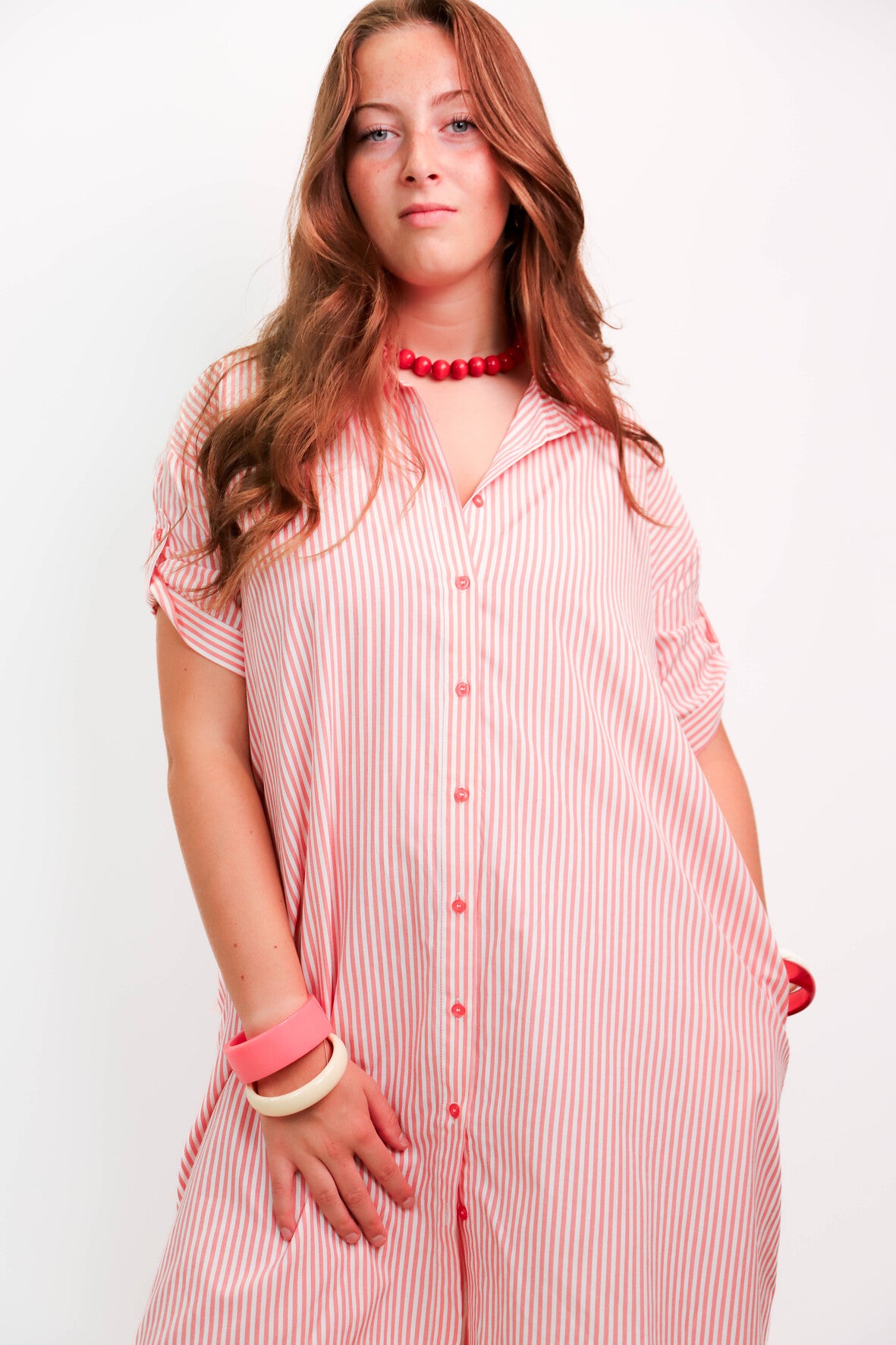 Robe rayée rose Lili Sidoni Taille XS