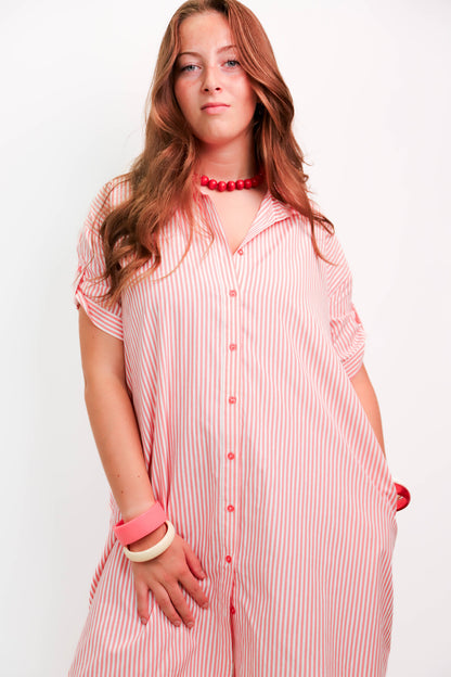 Robe rayée rose Lili Sidoni Taille XS