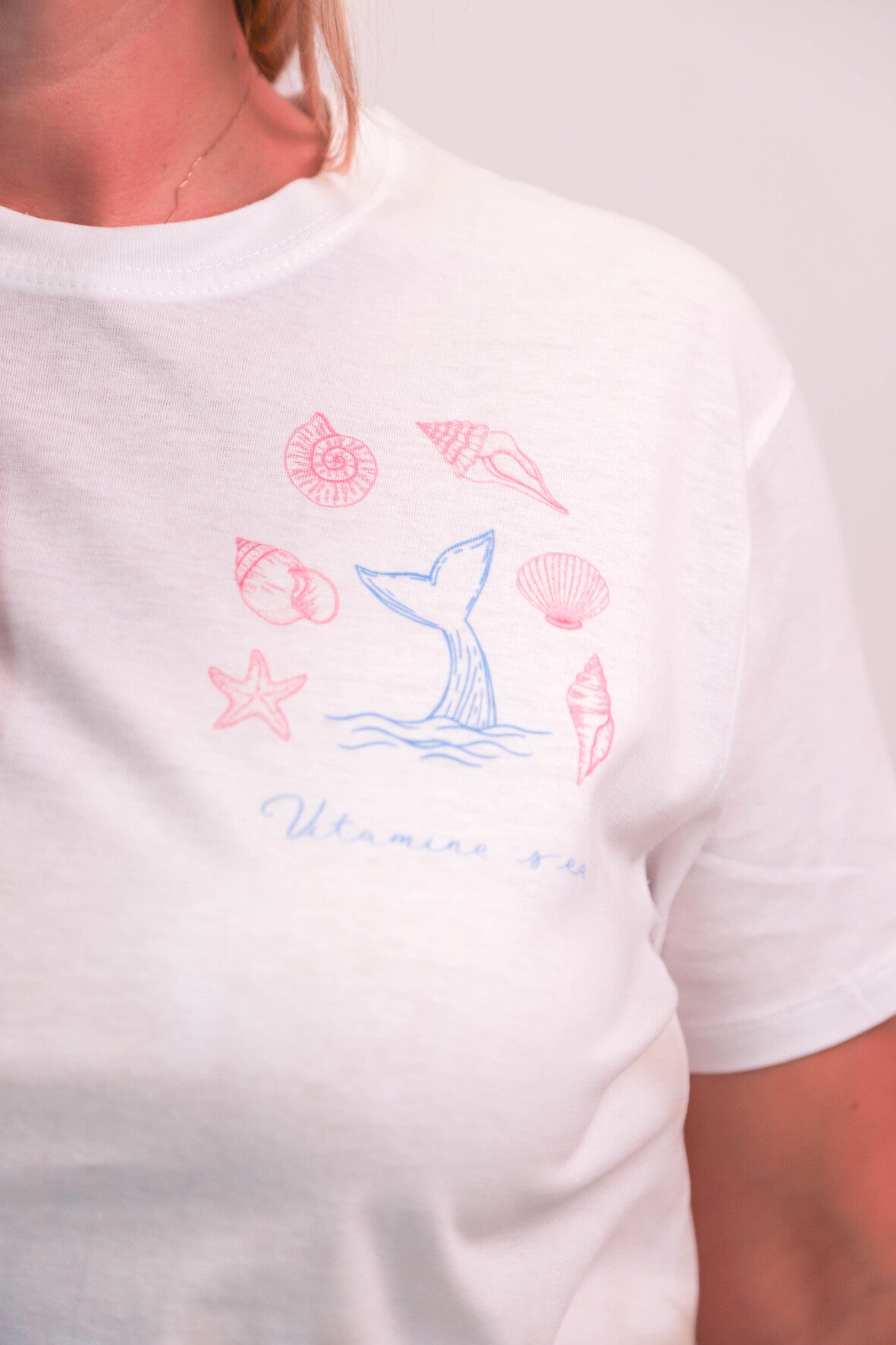 Tee-shirt Fringuette La Ligne - Vitamine Sea baleine bleue