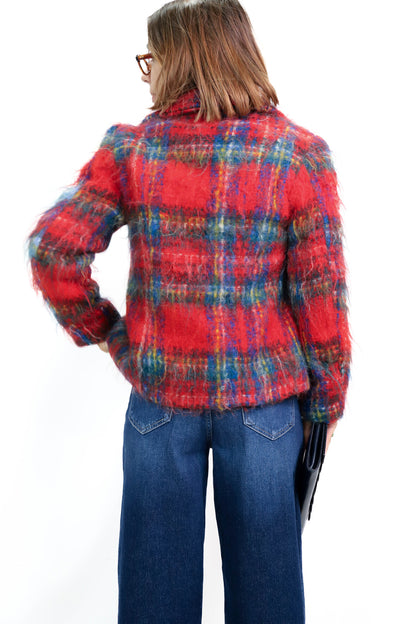 Veste a carreaux rouge Chipie Sporty Taille XS