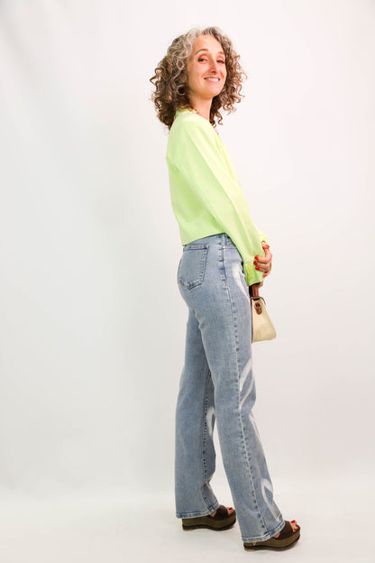 Jean bleu avec coeurs Redial Taille S