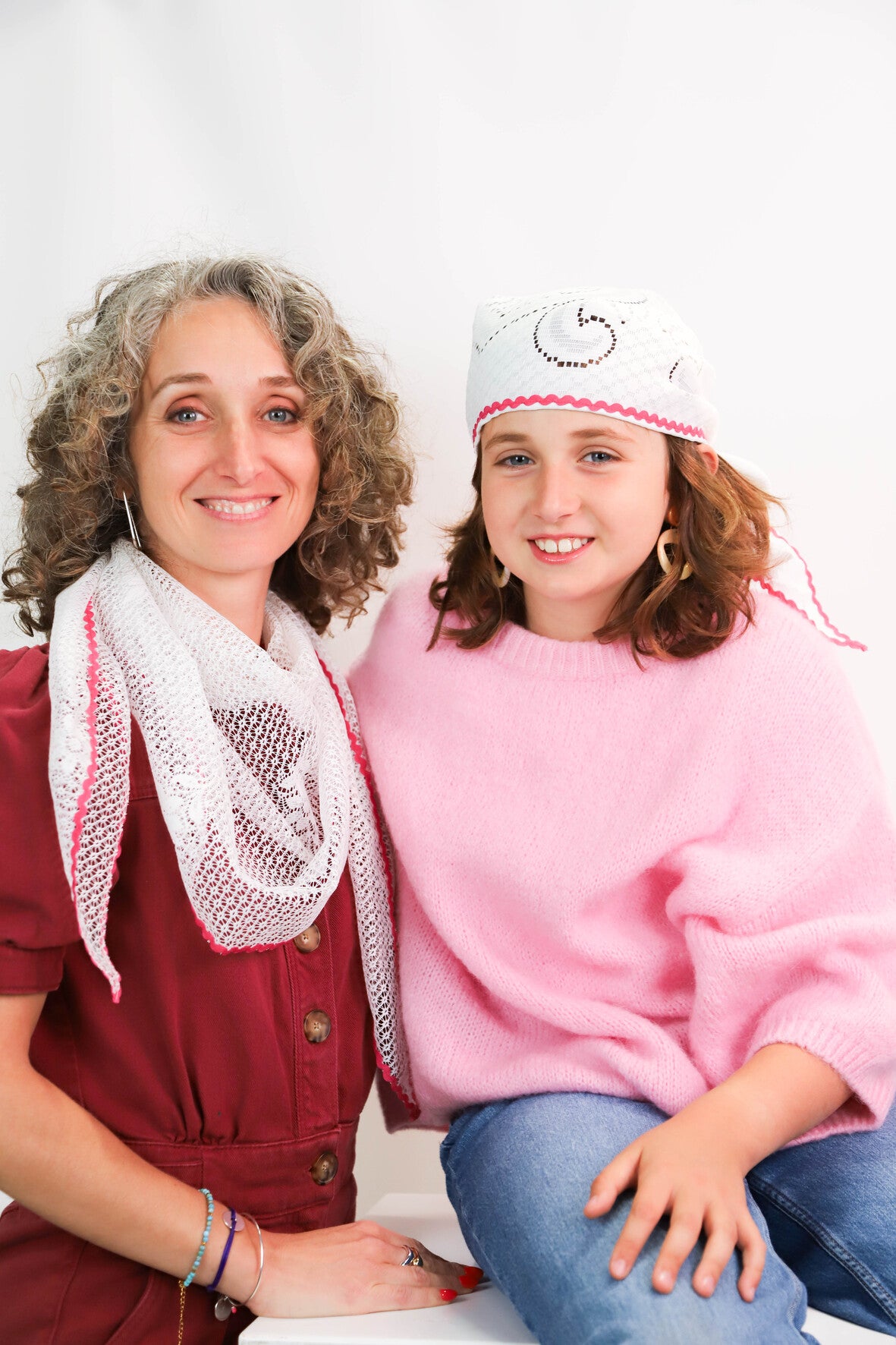 Bandana en dentelle Fringuette La Ligne - Jolie Mantille